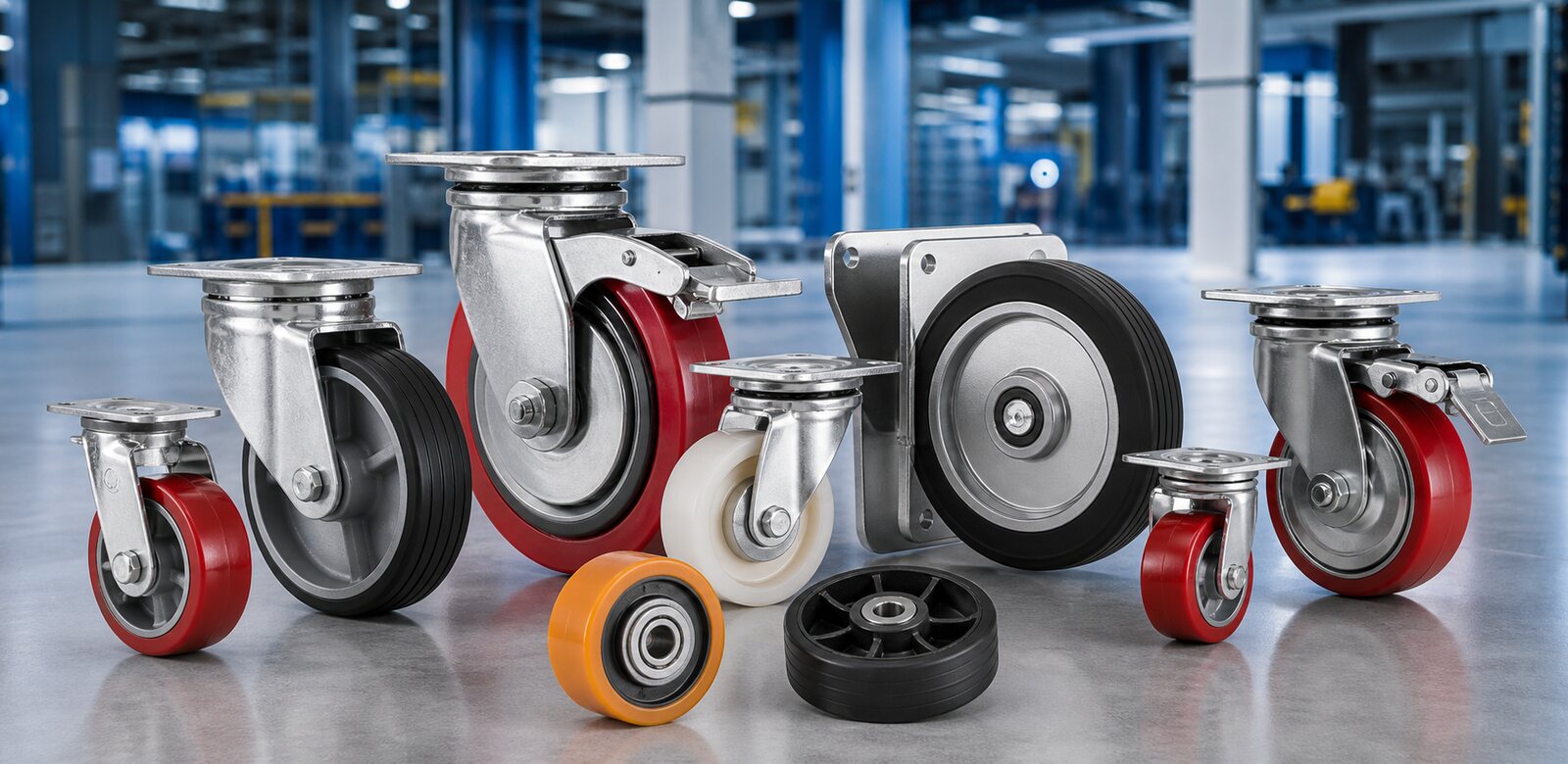 Automobile industry caster wheels